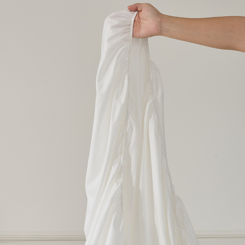 Single-piece quilt cover, pure cotton long-staple cotton bed sheet, bed cap, oversized quilt cover, skin-friendly single and double solid color bedding pic 82