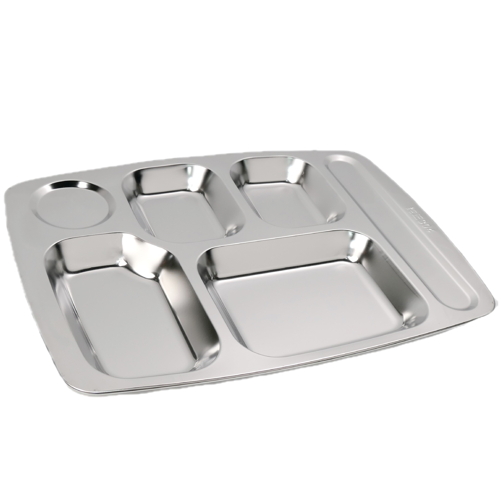 方形304不锈钢快餐盘食堂餐盘餐厅学生专用分格盘子食品级商用盘详情11