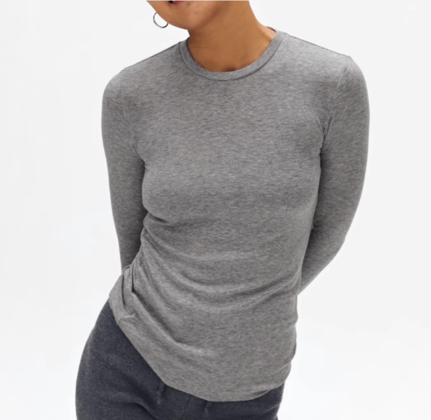 美式复古亲肤质感保暖羊毛长袖针织衫女简约休闲修身显瘦打底上衣详情6