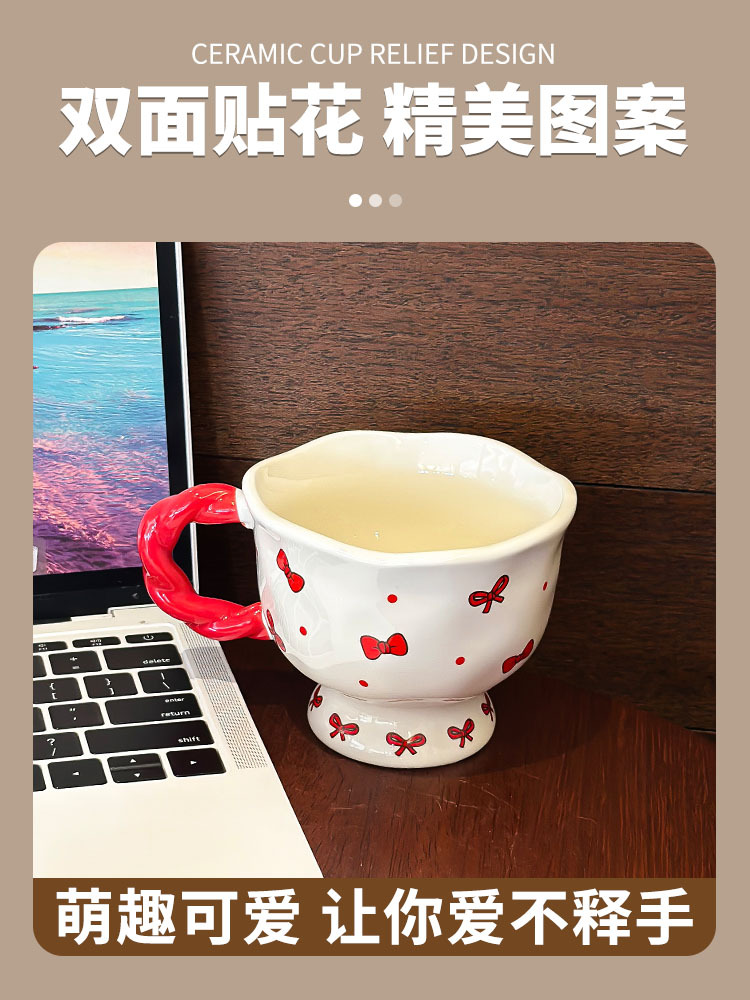 Christmas Nordic cartoon ceramic cups, ceramic cups, ceramic pattern cups pic 11