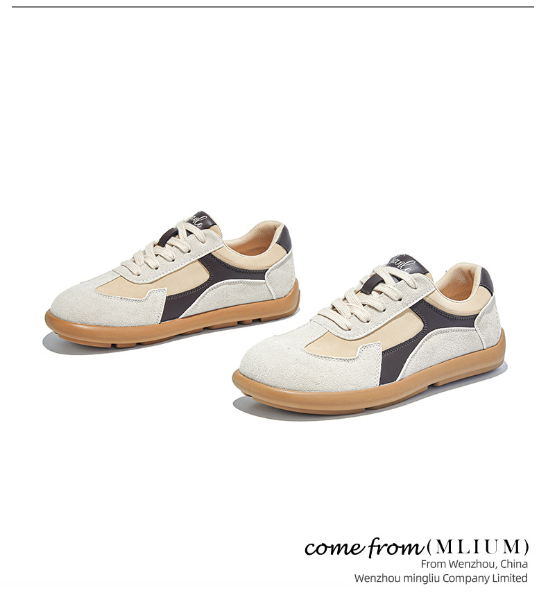 真皮复古小白鞋女2025秋季新款平底歪头运动鞋休闲女鞋百搭鞋子女详情20