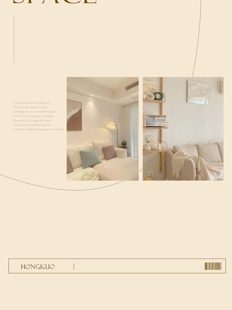 Japanese-style cream-colored curtains with Velcro, no need for drilling installation, bedroom balcony high light-blocking self-adhesive curtains, one-piece delivery pic 3