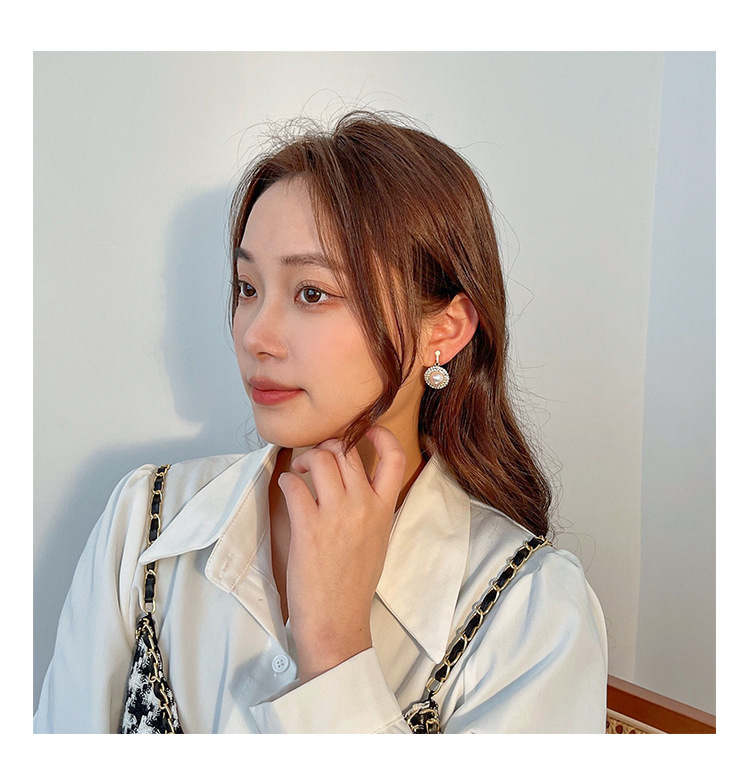 复古耳夹 无耳洞高级感耳环女小众百搭韩国气质耳饰珍珠耳夹耳坠详情9