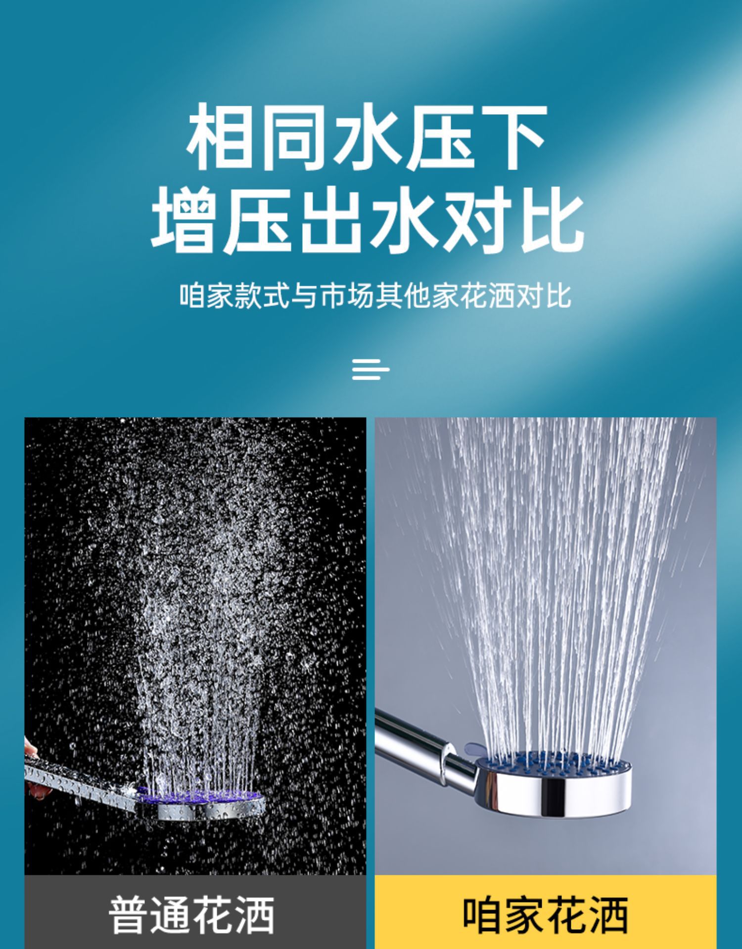 Shower head set, household all-copper bathroom shower faucet, bathroom shower head, concealed shower head pic 18