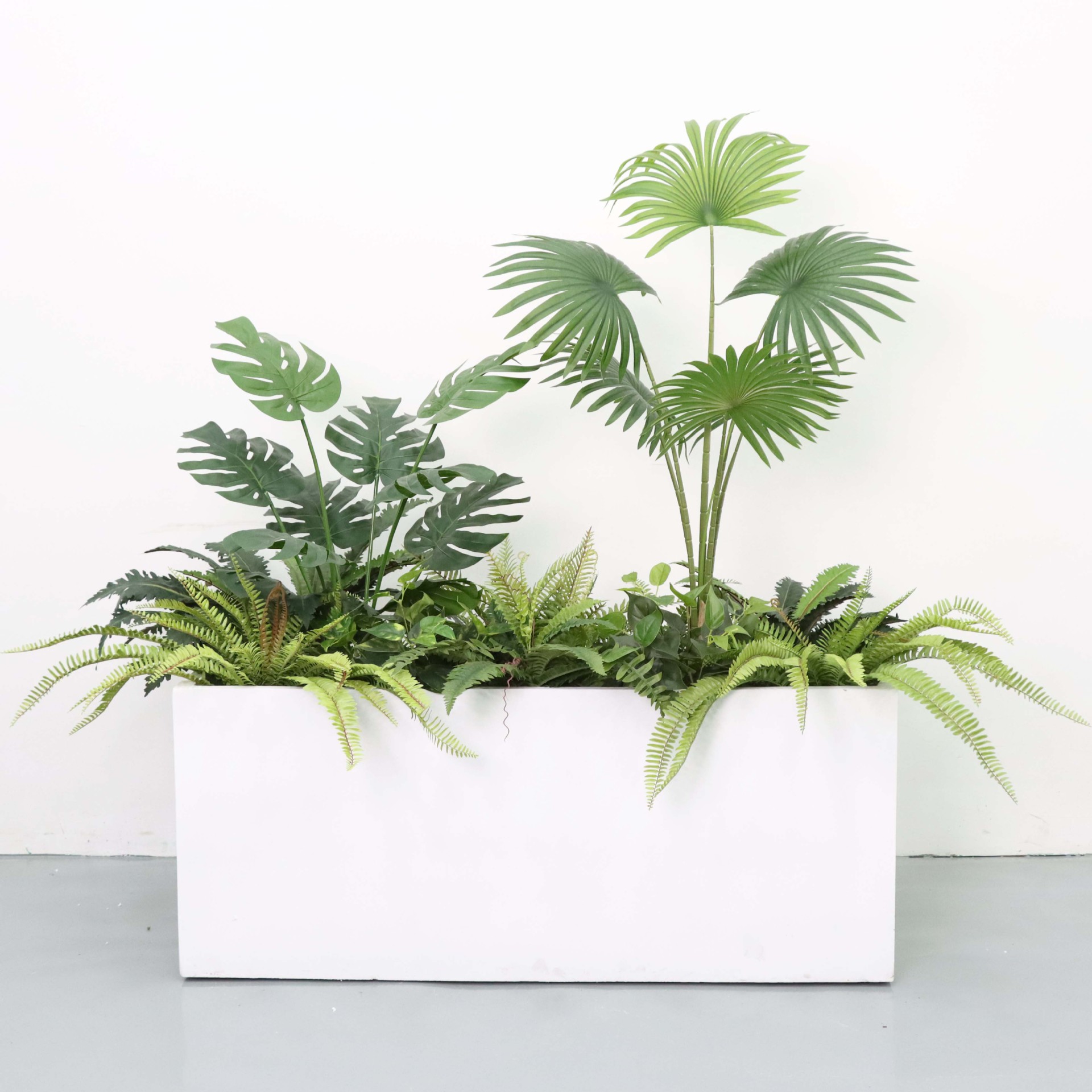 Artificial green plants, potted plants, artificial trees, landscape Spaces, plant landscaping, indoor staircase, corner decoration and matching pic 3