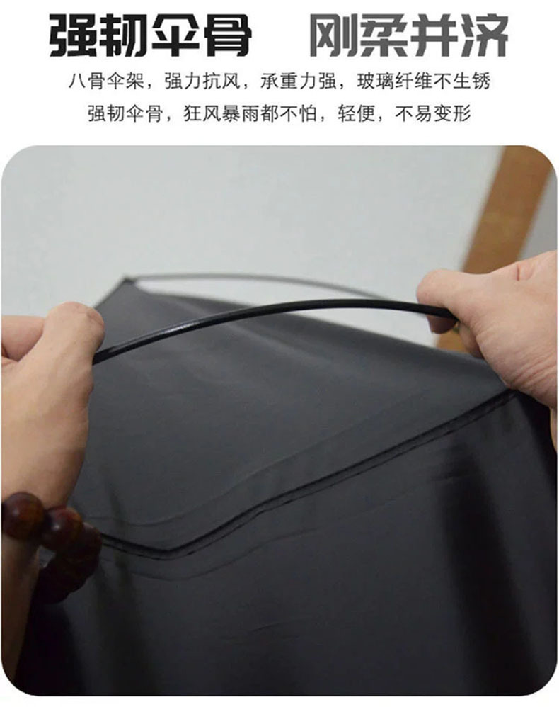 厂家现货批发一代高端商务贵宾晴雨两用防紫外线高尔夫太阳伞雨伞详情4