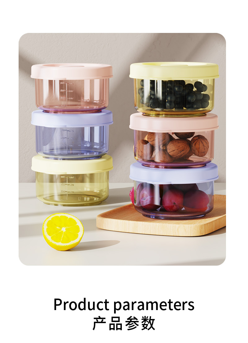 Wholesale of PP baby food boxes, baby food bowls, steamable and fresh-keeping boxes, sauce boxes, covered leak-proof storage boxes pic 11