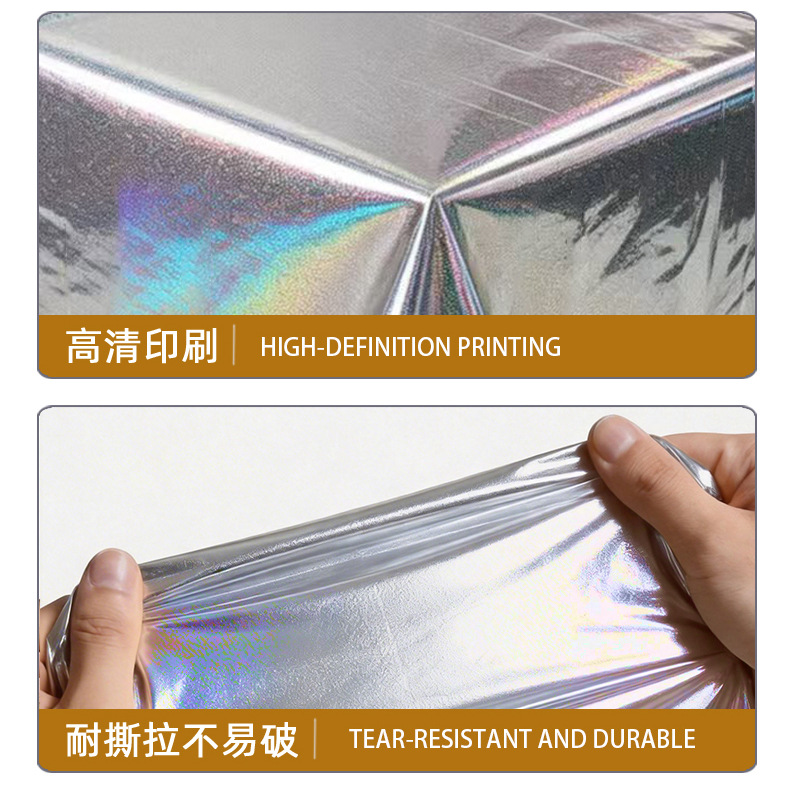 Transfronterizo desechable color fantasma cortina de cristal cortina decorativa de cumpleaños paño de mesa de plástico impermeable cortina de mesa de arreglo de vacaciones pic 9