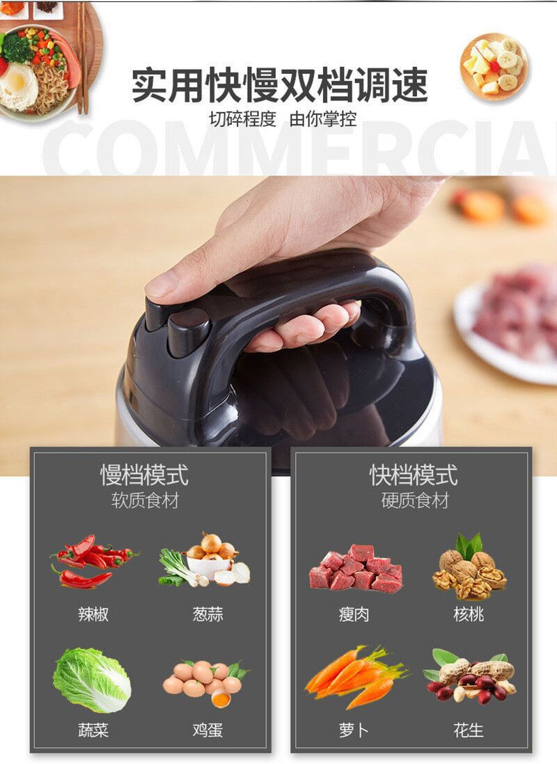 6L stainless steel electric meat grinder, 2L110V English meat grinder, 3L dual-speed, 8L large-capacity foreign trade meat mixer pic 27