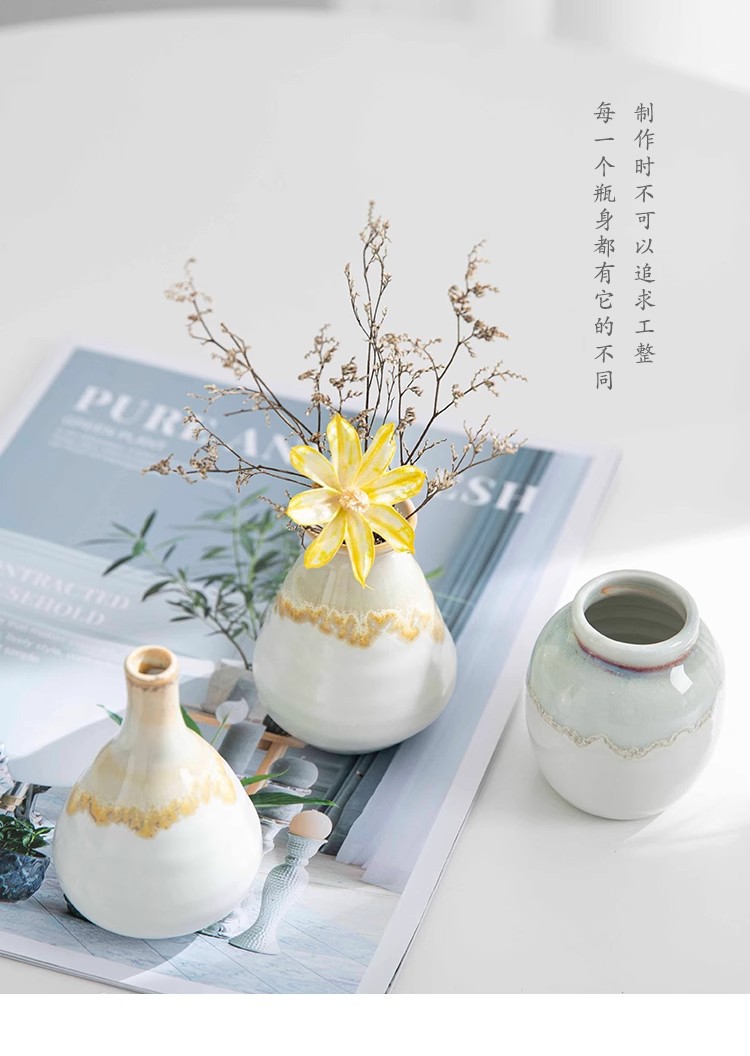2025 Jingdezhen Ins-style creative Nordic modern simple home Decoration, fresh and artistic ceramic mini pic 9