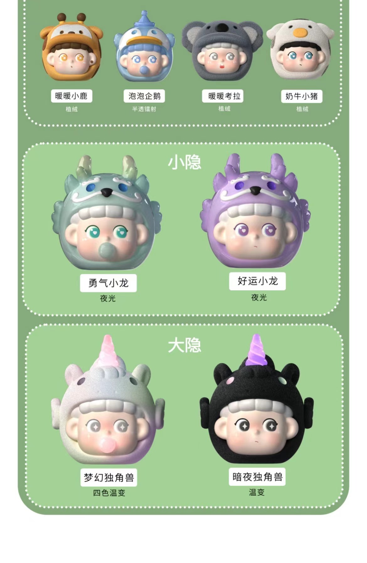 正品特价ROBAO动物森友会MINI潮玩萌粒盲袋盲盒详情7