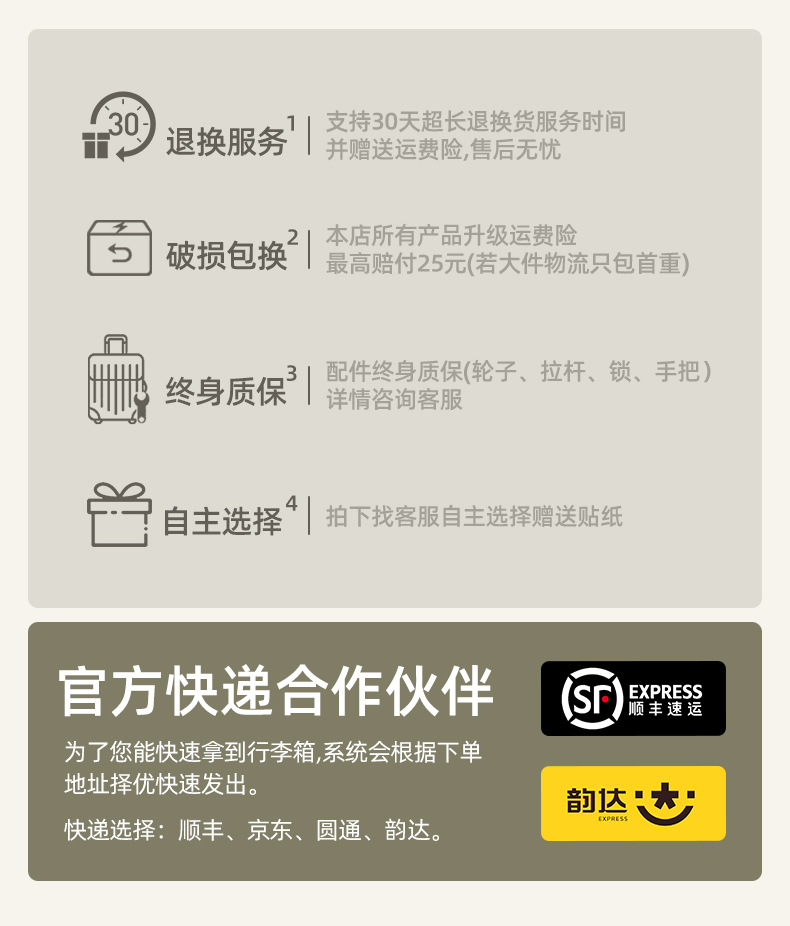 2025新款宽拉杆行李箱女20寸大容量旅行箱拉杆箱前开口24寸密码箱详情17