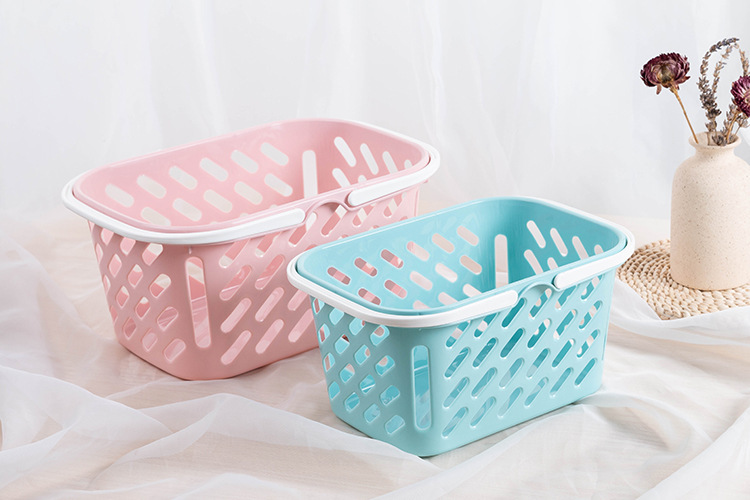 Shopping baskets, small hand-held baskets, bath baskets, toiletry baskets, plastic storage baskets, storage frames, fruit baskets, vegetable baskets pic 11