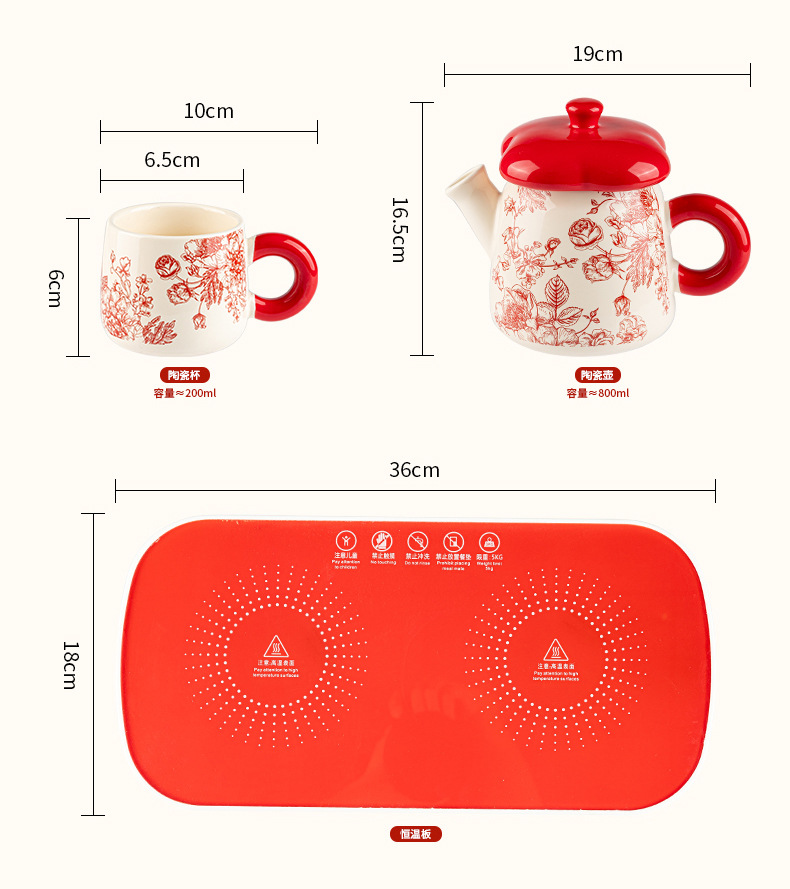 New ceramic cups for festive occasions, household cups, housewarming and newlywed gifts, ceramic tea sets, water bottles and cups pic 6
