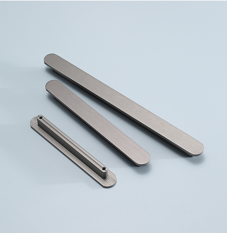 Light luxury long wardrobe handle, modern simple and high-end minimalist cabinet door handle, drawer shoe cabinet handle, aluminum alloy pic 13