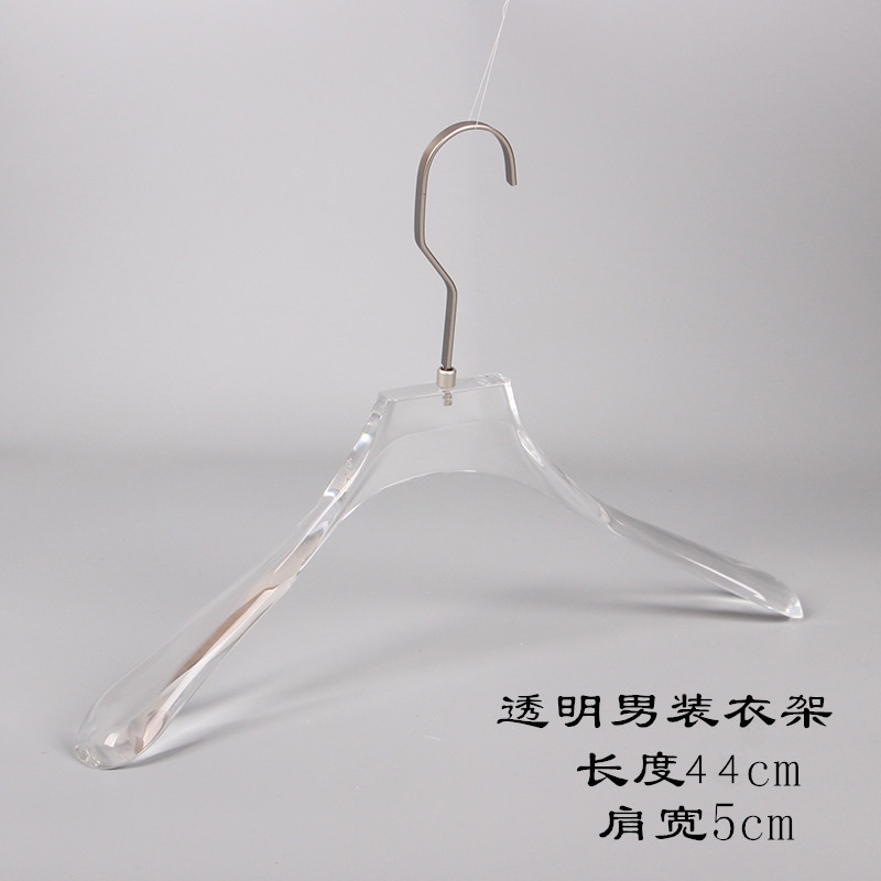 透明衣架服装店水晶男装高档衣服挂新款烟灰衣撑展示架水晶裤架详情14