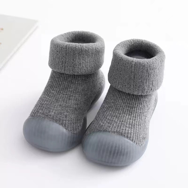 Baby walking shoes for autumn and winter, thickened with fleece, soft-soled and anti-slip, pure cotton floor socks for warmth pic 27