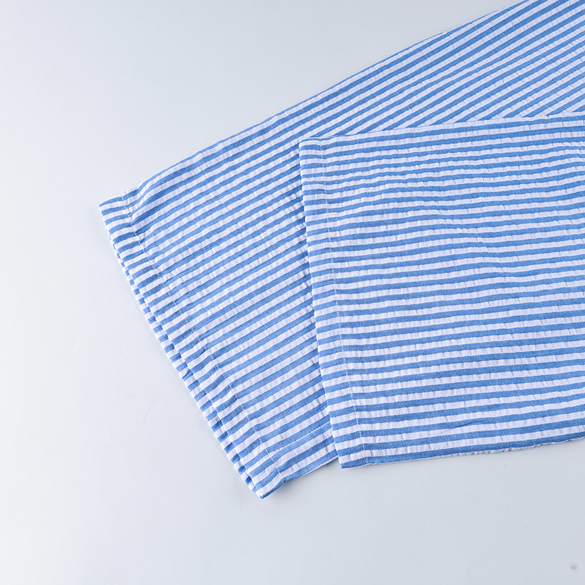 A new spring/summer striped three-piece pajama set from Europe and America, soft, loose and skin-friendly for women, suitable for cross-border wear in 2026 pic 30