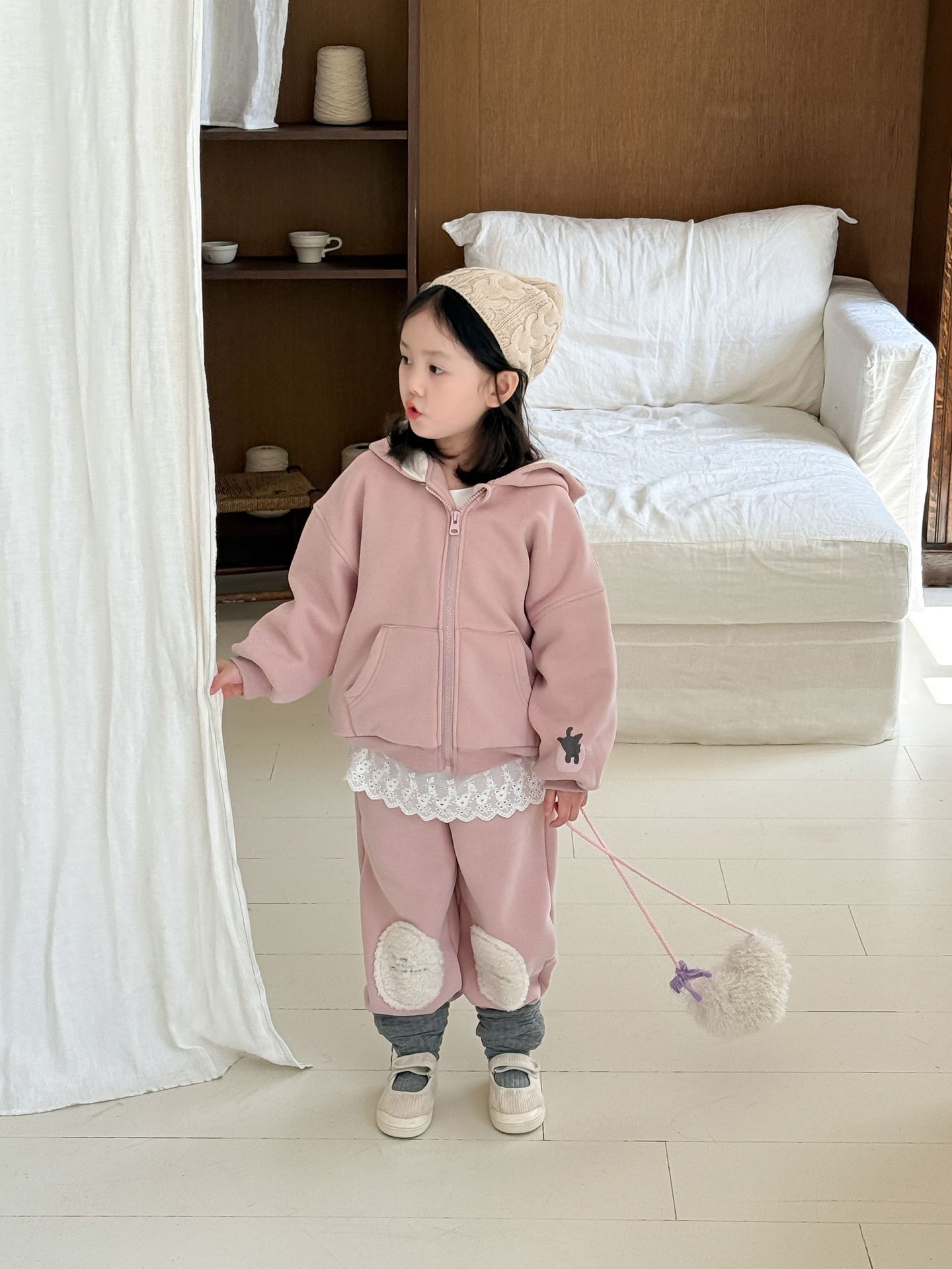 【清仓款】维木童装女童加绒卫衣套装2024冬季新款儿童韩版上衣卫详情7