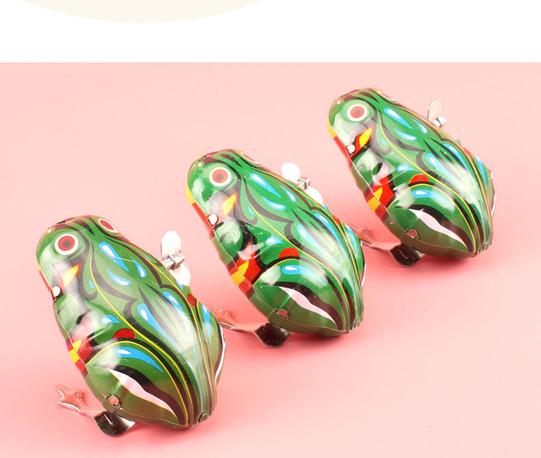 铁皮青蛙 怀旧发条玩具 宝宝玩具 上链铁皮青蛙 经典铁皮青蛙批发详情8