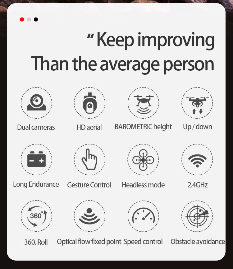 跨境航拍双摄无人机无刷四轴飞行器光流避障遥控外贸飞机高清航拍详情2