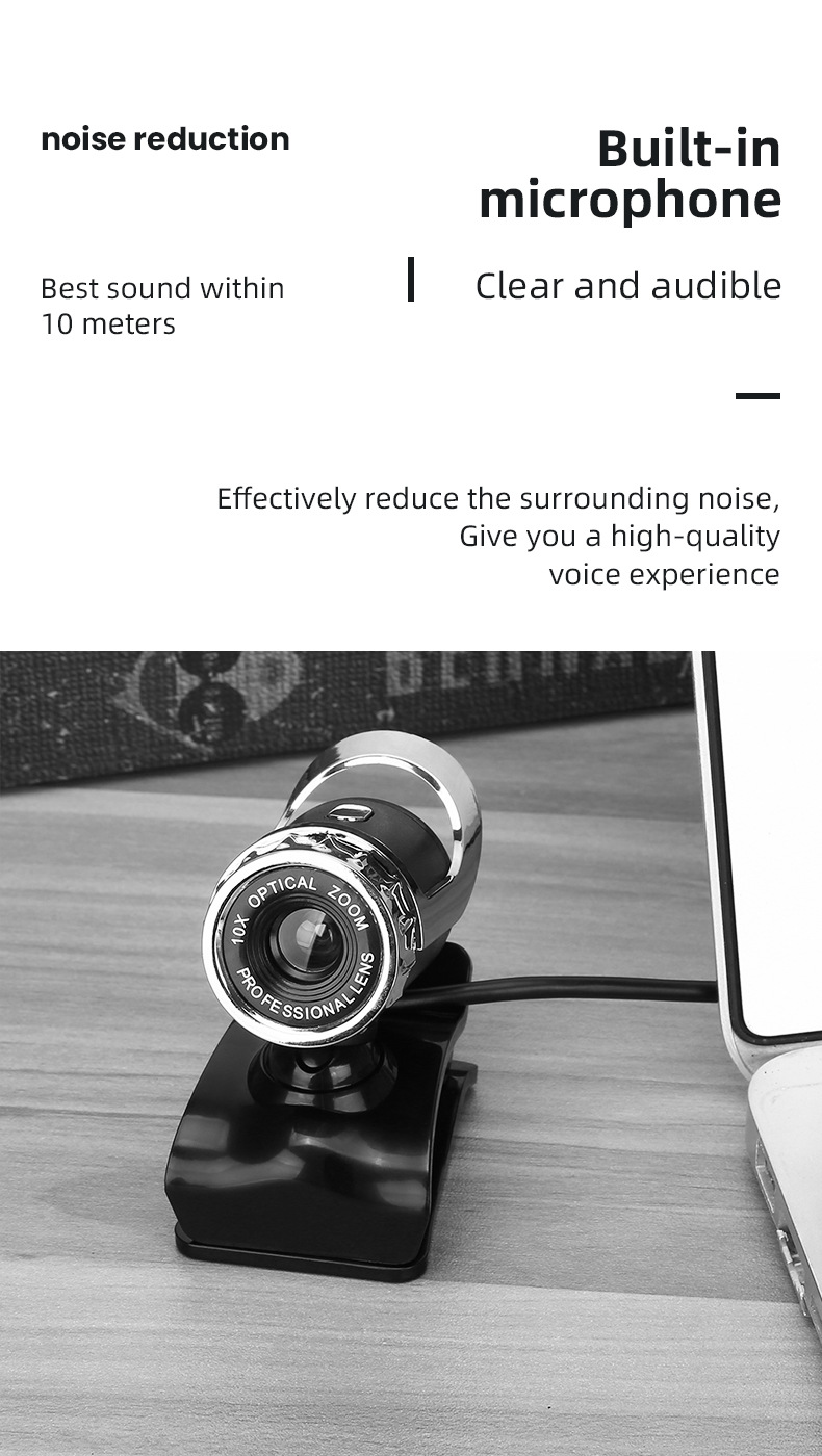 Yingshi CCTV high-definition camera monitoring and photography computer with 1080P microphone image stabilization pic 3