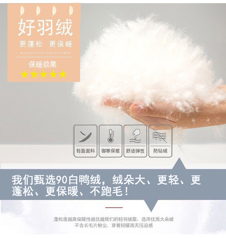 2025秋冬款轻薄圆领变V领男羽绒服短款内胆内穿外穿长袖外套大码详情1