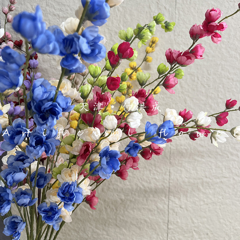 4-pronged violet, artificial rose, flying swallow, silk fabric, wedding hall, outdoor home decoration, ceiling flower wholesale bouquets pic 17