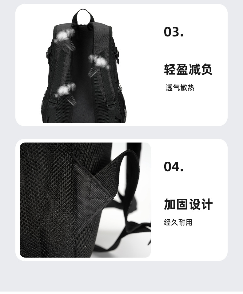 篮球包运动背包可装球鞋学生双肩背包训练包男女运动员防水足球包详情10