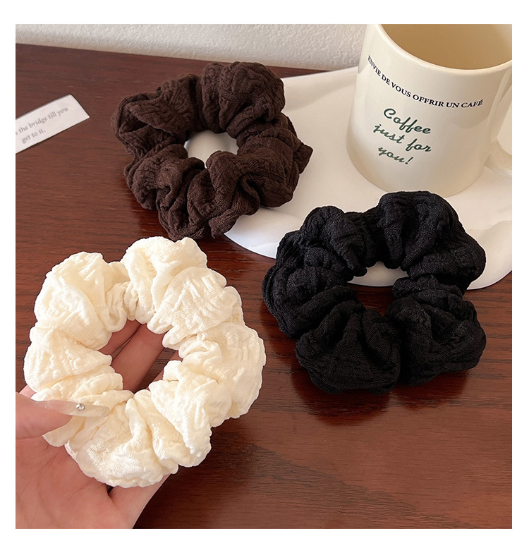 2024 New Korean-style high-end bun hair tie female pig large intestine rubber band hair tie pic 6