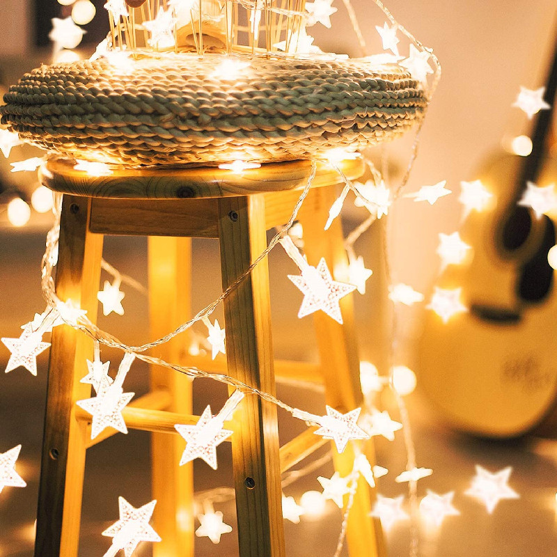 led星星灯串电池USB遥控满天星网红ins装饰灯圣诞节日房间布置灯详情13