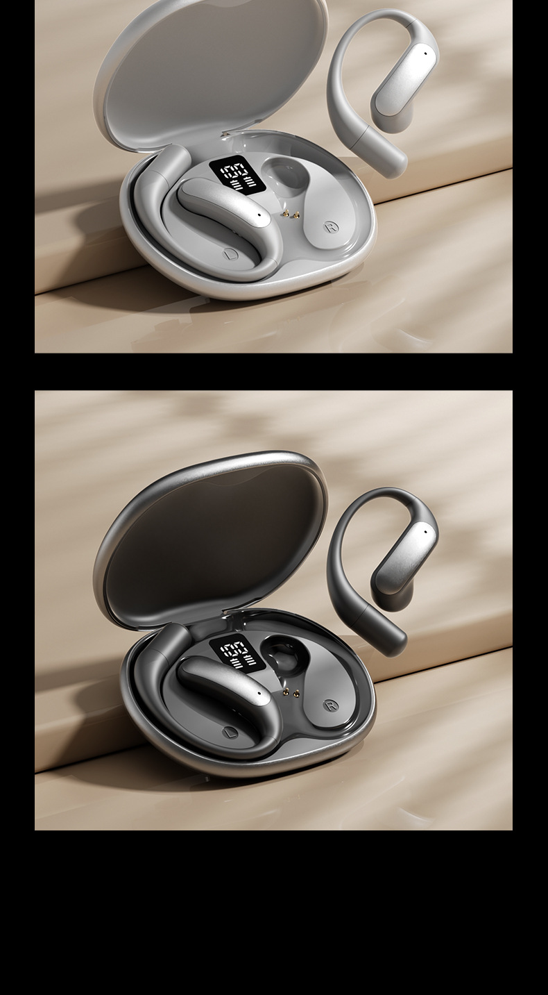 New product M129 Private mold OWS digital display non-in-ear Bluetooth headphones noise-cancelling wireless ear-hook smart headphones factory pic 20