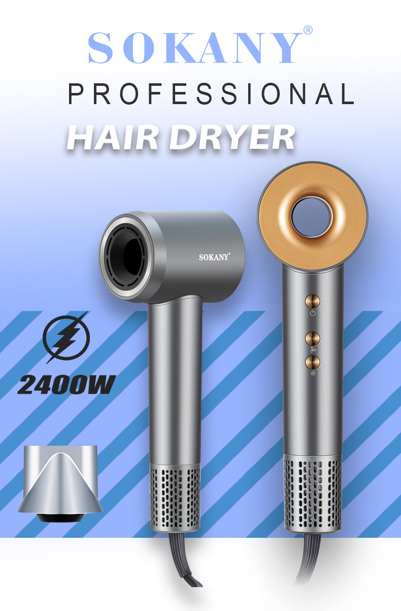 Export SOKANY14020 high-speed hair dryer, household cold and hot wind power, dry hair care and hair styling hair dryer pic 1