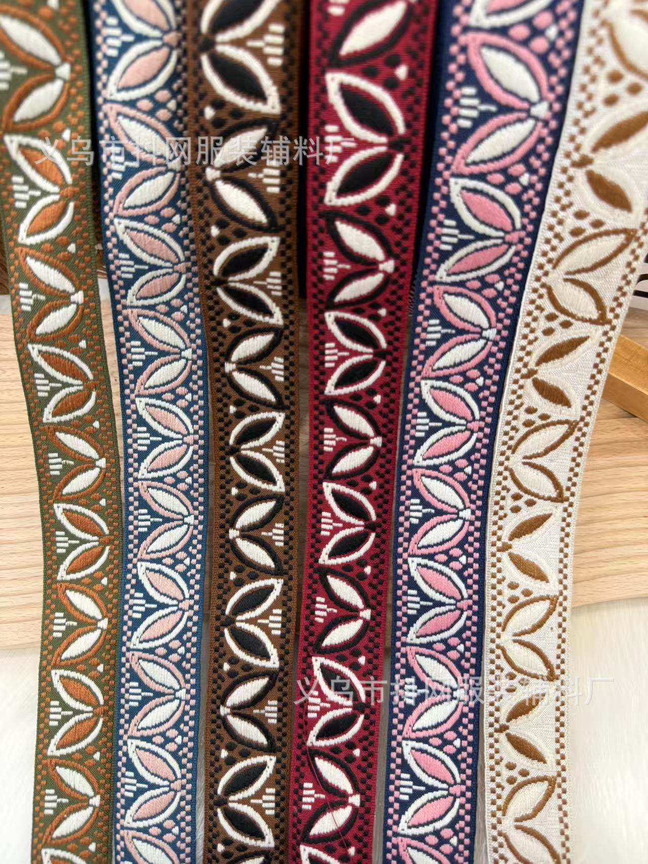3.1cm flying saucer ethnic style jacquard embroidery webbing gift box packaging tape edge wrap tape performance costume accessories from the manufacturer pic 6