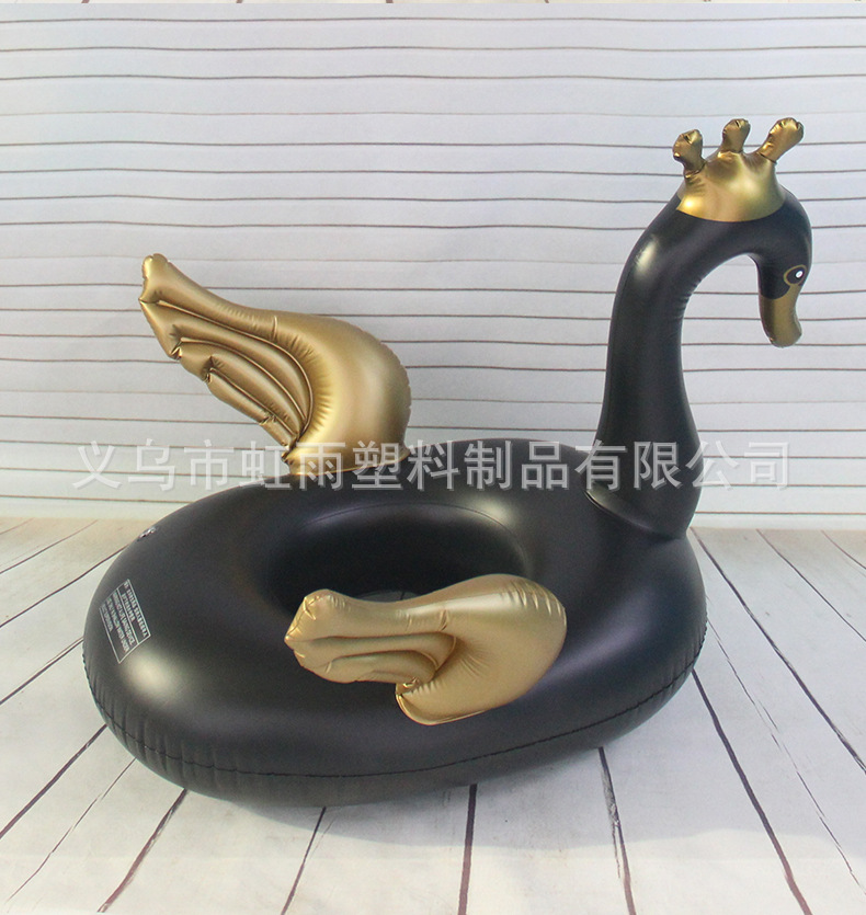 皇冠天鹅翅膀水上充气儿童玩具座圈防侧翻游泳圈婴儿坐圈厂家批发详情9