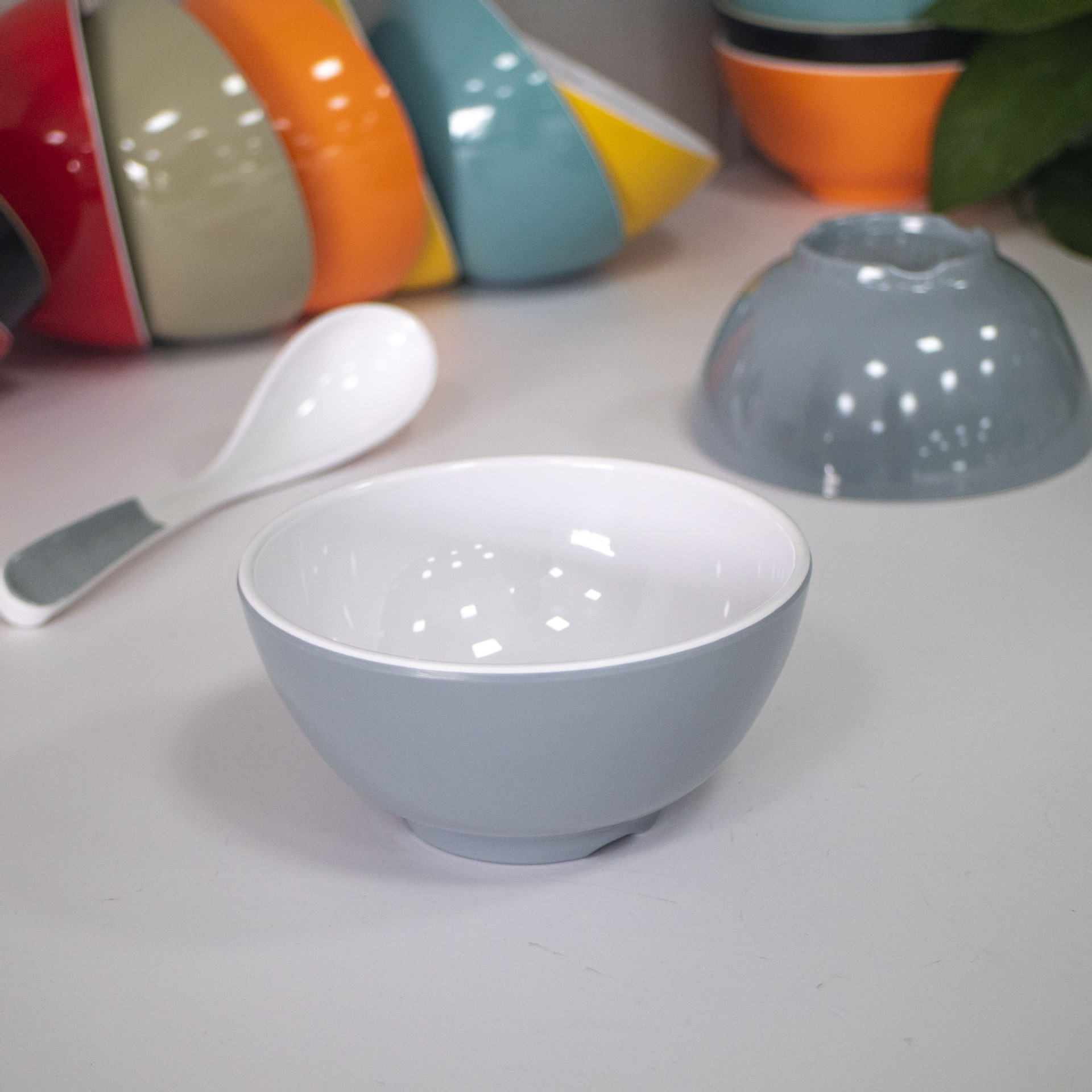 Wholesale of A5 melamine tableware, two-color conical bowls, commercial noodle bowls, spicy hot pot bowls, round ramen bowls, and special bowls for noodle restaurants pic 35