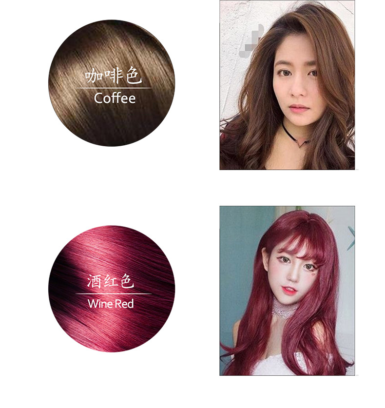 跨境一支黑BalckHairDyeShampoo植物染发剂膏梳洗发水染发变黑详情9