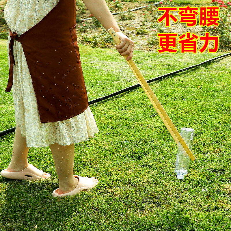 P66D竹夹子垃圾夹多功能物业环卫保洁清洁夹加长便携取物夹竹制夹详情7