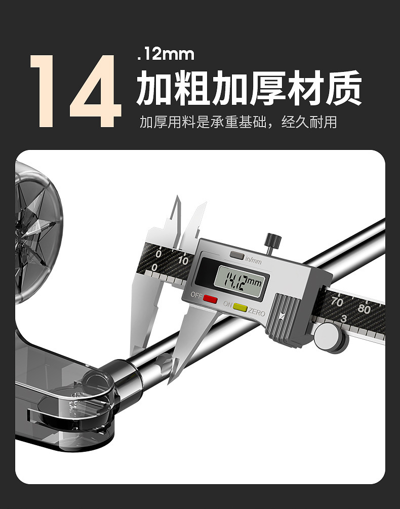 吸盘毛巾架卫生间免打孔强力壁挂浴巾架浴室置物架伸缩毛巾杆跨境详情15