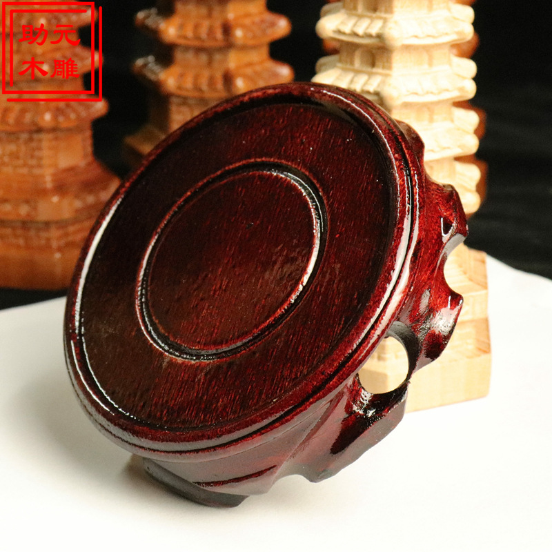 厂家批发桃木7层9层11层13层文昌塔木雕摆件工艺品办公室考试摆件详情13