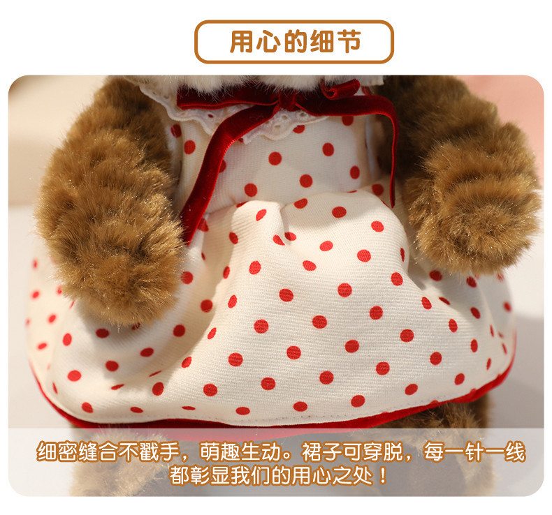 Cute plush toy squirrel throw pillow, soft cartoon doll, home decoration gift pic 11