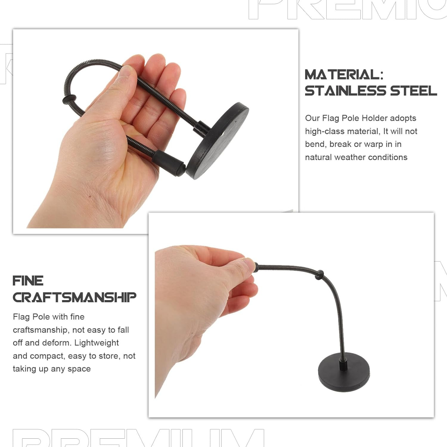 跨境车载强磁性磁吸车旗办公桌旗杆底座小红旗可印logo旗帜底座详情6