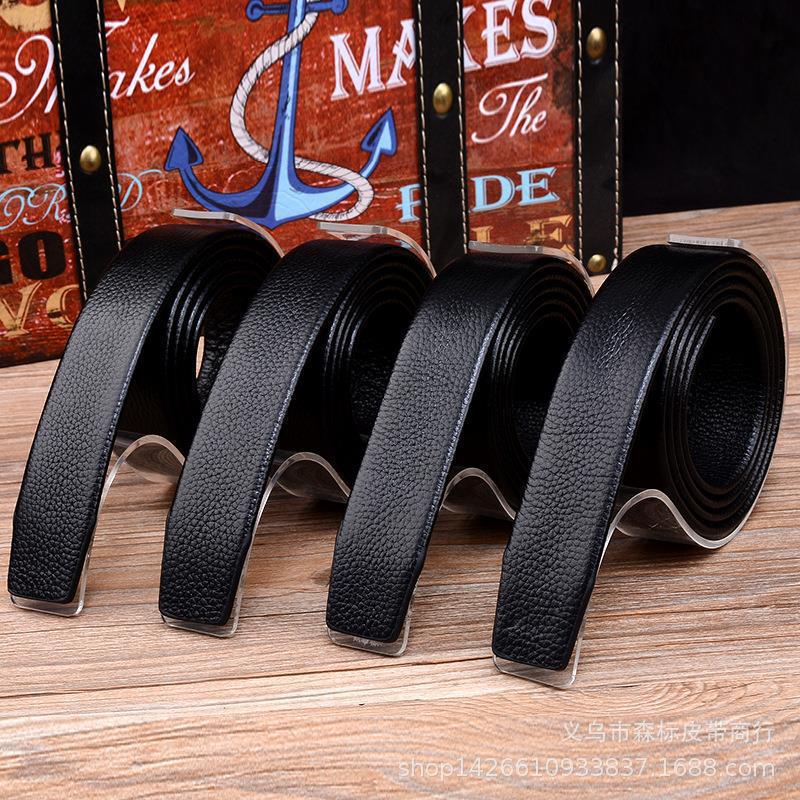 男士休闲百搭真皮皮带头层牛皮男款正品自动裤带身无头光带条批发详情38