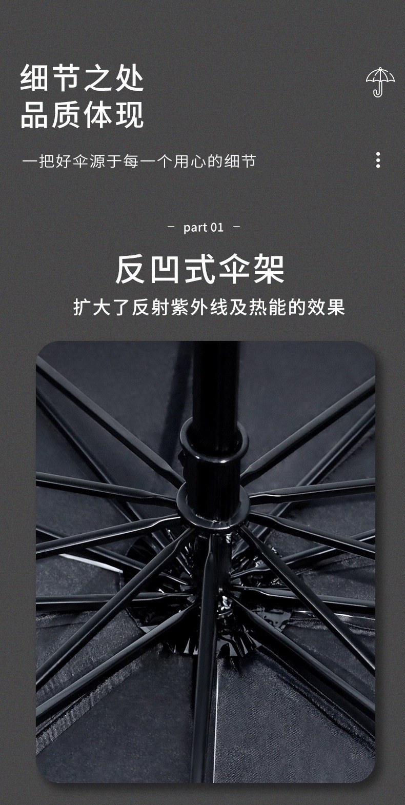 雨伞厂家大量批发广告伞定印logo制汽车伞全手动防晒伞晴雨伞折叠详情6