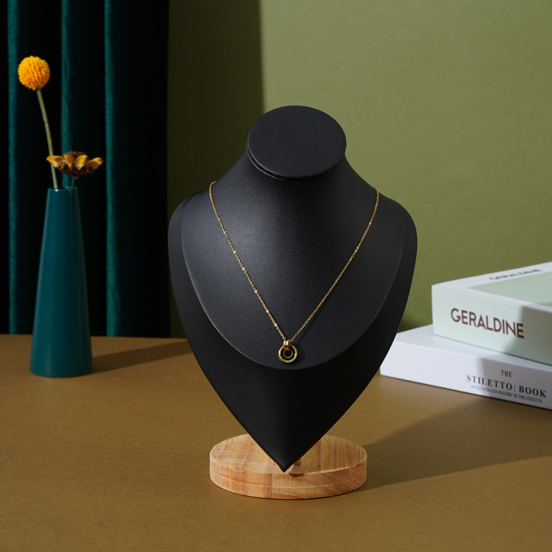 Guiwa solid wood model portrait necklace display stand, jewelry stand, accessory stand, necklace pendant display and storage pic 9