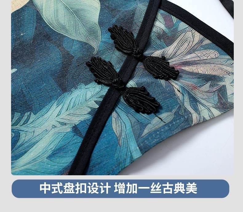New fashionable large-flower waist breathable, stain-resistant and dust-proof cover, dirt-resistant and wear-resistant, suitable for household work and kitchen use pic 10