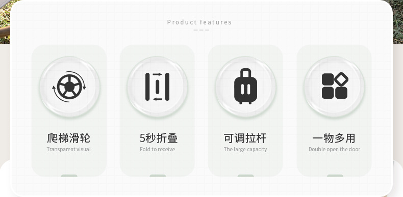 户外露营折叠买菜车家用便携快递小推车摆地摊拉货拖车折叠购物车详情3