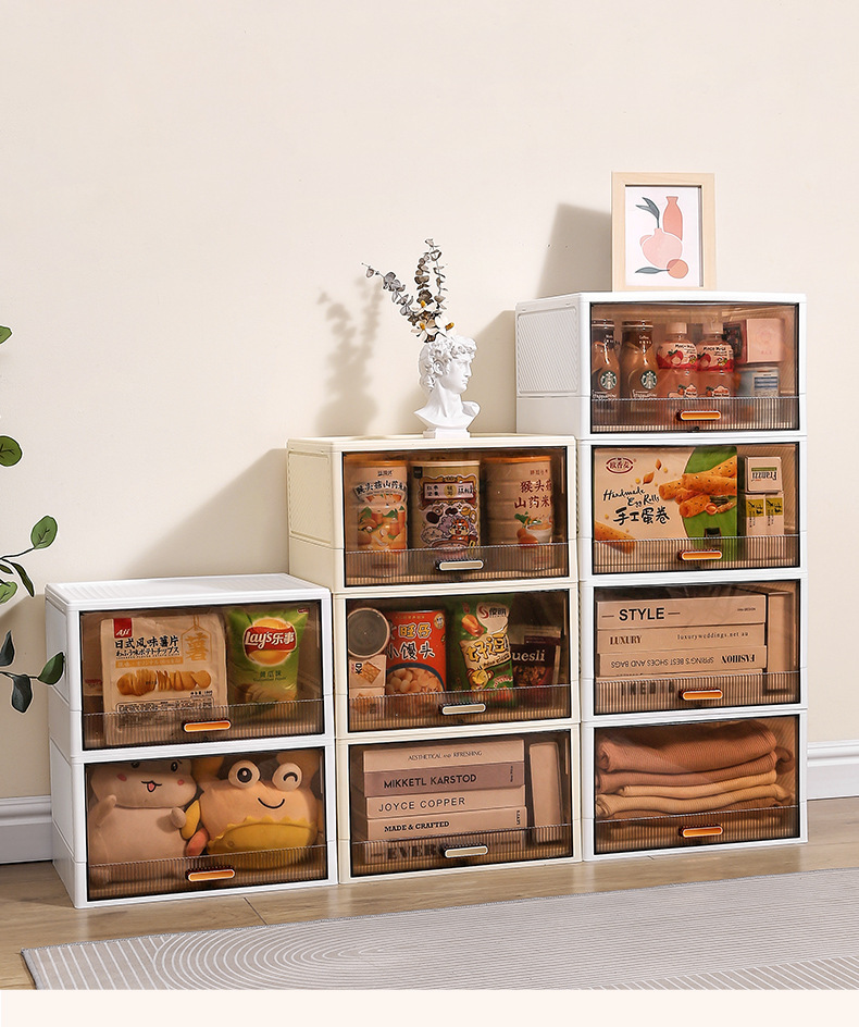 收纳柜折叠收纳箱家用客厅玩具柜子储物柜零食柜置物柜整理盒厨房详情11
