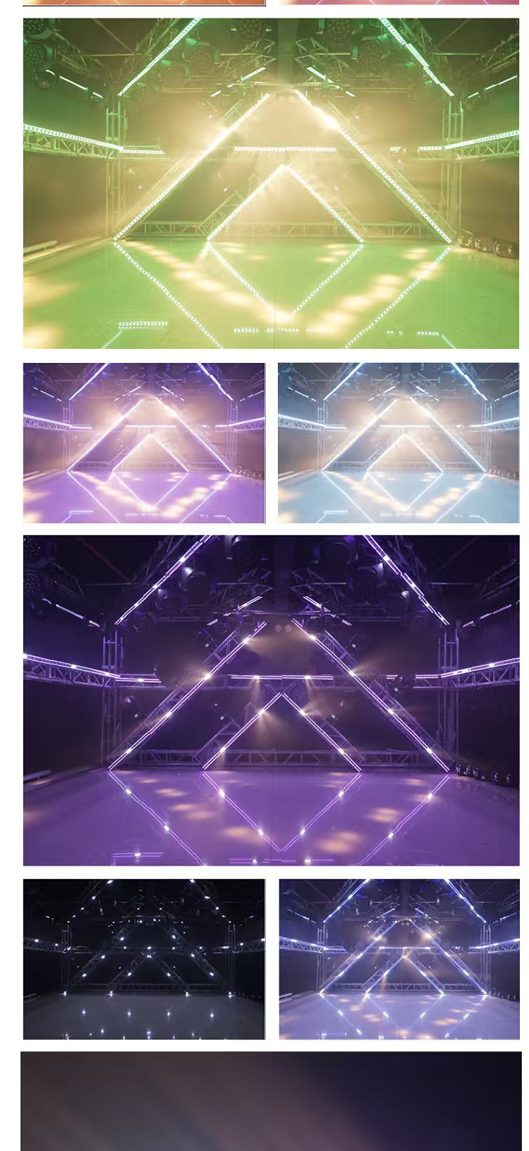 新款LED12颗三合一LED矩阵灯14颗酒吧演出染色灯跑马洗墙灯变色龙详情10