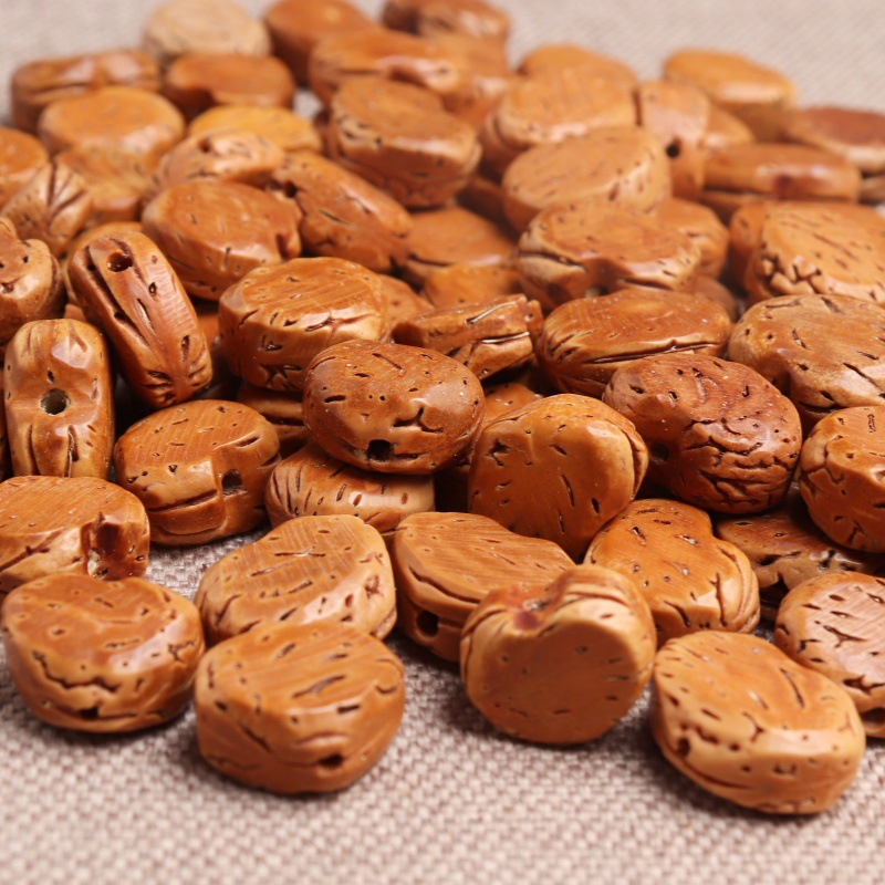 玲珑阁桃核 龙纹桃核 diy桃篮子 花边桃蓝摇篮桃篮儿童手链详情8